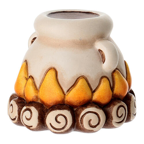 Focolare con pentola THUN linea Presepe Classico 3