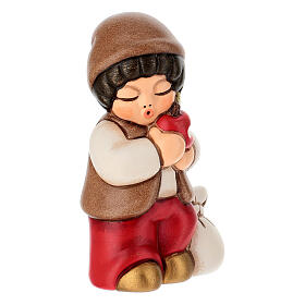 Bimbo con mela THUN rosso linea Presepe classico