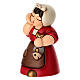Donna con pesce in ceramica THUN linea Presepe Classico rosso s2