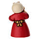 Donna con pesce in ceramica THUN linea Presepe Classico rosso s4