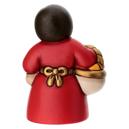 Femme au marché THUN de la gamme Crèche Classique rouge 4