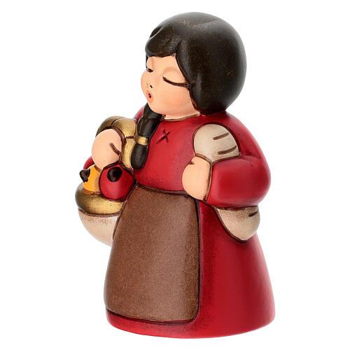 Donna al mercato THUN linea Presepe classico 3