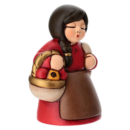 Mulher no mercado para Presépio Clássico THUN vermelho 2