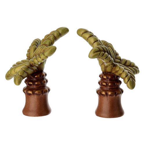 Set of 2 ceramic palms from THUN Classic Nativity Scene Line 4