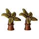 Set of 2 ceramic palms from THUN Classic Nativity Scene Line s3