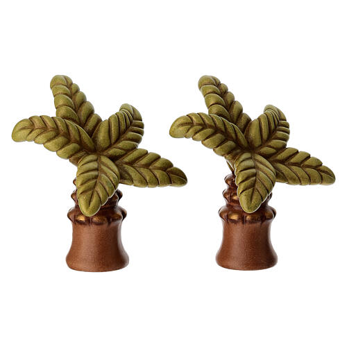 Set of 2 Ceramic Palms THUN Classic Nativity Line 3