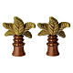 Set of 2 Ceramic Palms THUN Classic Nativity Line s5