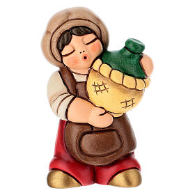 Host with ceramic demijohn THUN Red Classic Nativity Line