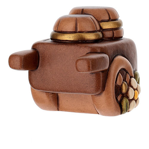 Carretto di barili THUN in ceramica linea Presepe Classico 4