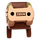 Wooden Barrel Cart Ceramic THUN Classic Nativity line s7