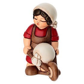 Mugnaio con carriola THUN linea Presepe Classico rosso