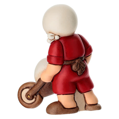 Mugnaio con carriola THUN linea Presepe Classico rosso 4