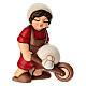 Mugnaio con carriola THUN linea Presepe Classico rosso s1