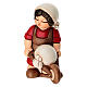 Mugnaio con carriola THUN linea Presepe Classico rosso s2