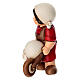 Mugnaio con carriola THUN linea Presepe Classico rosso s5