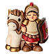 Soldato con cavallo THUN linea Presepe Classico rosso s1