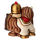 Soldato con cavallo THUN linea Presepe Classico rosso s5
