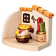 Bottega della sarta con cesti di stoffe in ceramica THUN linea Presepe Classico s3