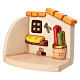 Bottega della sarta con cesti di stoffe in ceramica THUN linea Presepe Classico s6