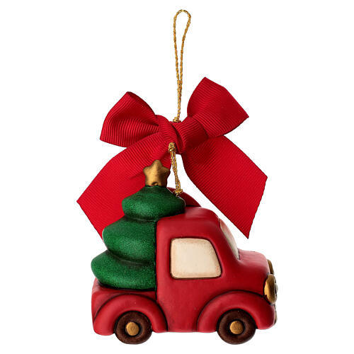 Decoración navideña THUN gnomo Oliver con furgoneta maxi 4