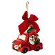 Decoración navideña THUN gnomo Oliver con furgoneta maxi s3