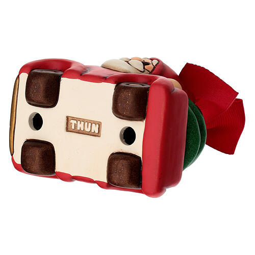 Enfeite de Natal THUN gnomo Oliver com furgão tamanho maxi 5