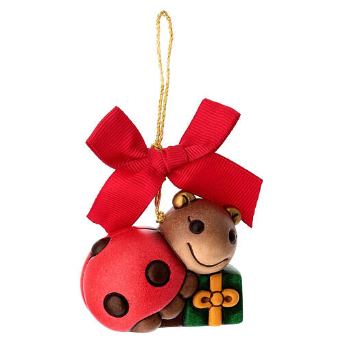 Adorno navideño THUN mariquita Ella de cerámica pequeño 1