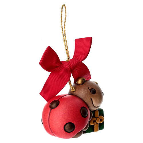 Adorno navideño THUN mariquita Ella de cerámica pequeño 3