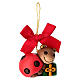 THUN Small Ella Ladybug Ceramic Christmas Ornament s1