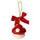 Addobbo natalizio THUN Fungo Ronnie rosso in ceramica piccolo s4