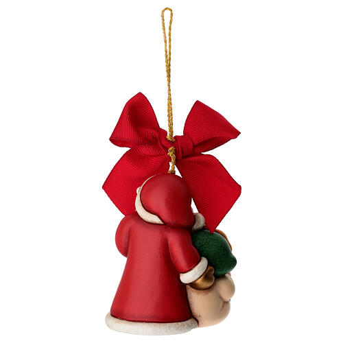THUN Maxi Santa Claus with Teddy Ceramic Christmas Ornament 4