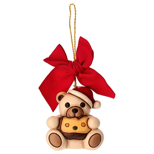 Décoration de Noël THUN grand format Teddy avec panettone 1