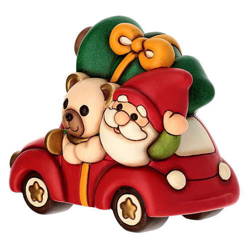 Teddy et gnome Oliver en voiture THUN en céramique 3