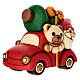 Teddy et gnome Oliver en voiture THUN en céramique s2