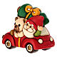 Teddy e gnomo Oliver con macchina THUN in ceramica s3