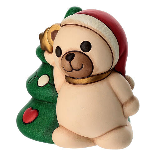THUN Teddy Ceramic Christmas Tree Ornament, Medium 2