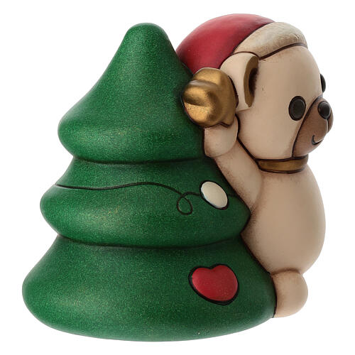 THUN Teddy Ceramic Christmas Tree Ornament, Medium 3
