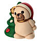 THUN Teddy Ceramic Christmas Tree Ornament, Medium s2