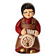 Donna con arcolaio Presepe classico variante rossa s1
