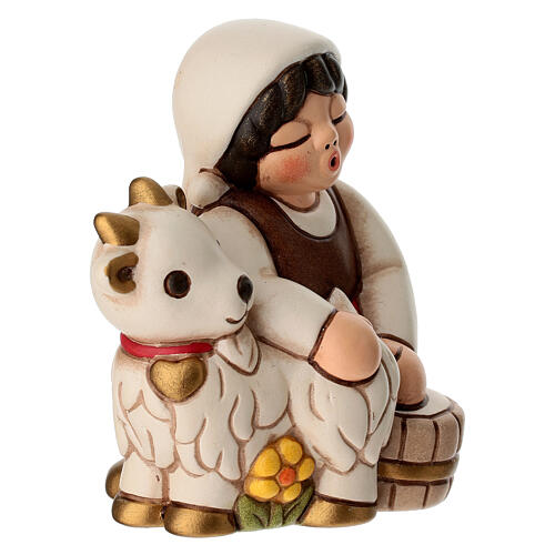 THUN Goat Milkmaid Ornament, Classic Red Nativity Line 3