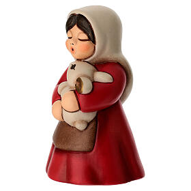 Contadina con coniglio THUN Presepe Classico rosso