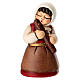 Woman playing the flute for THUN red Classic Nativity Scene s1