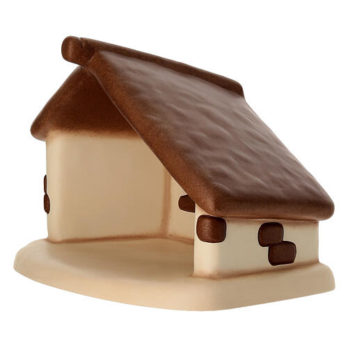 Capanna THUN Presepe Classico con gancio per addobbi bianco 3