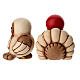 Set of 2 ceramic turkeys from THUN Classic Nativity Scene s6