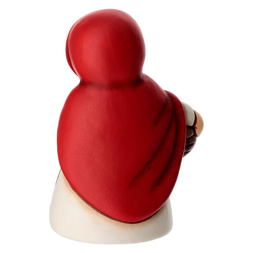 Mujer con cesta de huevos belén THUN clásico rojo 4