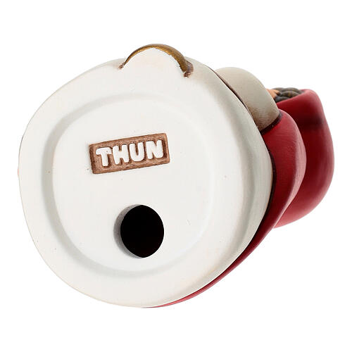 Mulher com cesto de ovos presépio THUN clássico vermelho 5