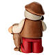 Shepherd with dog, ceramic figurine from THUN Classic Red Nativity Scene s4