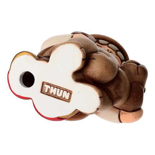 Pastore con cane in ceramica presepe THUN rosso 5