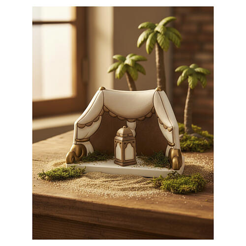 Tenda Re Magi presepe THUN in ceramica 2