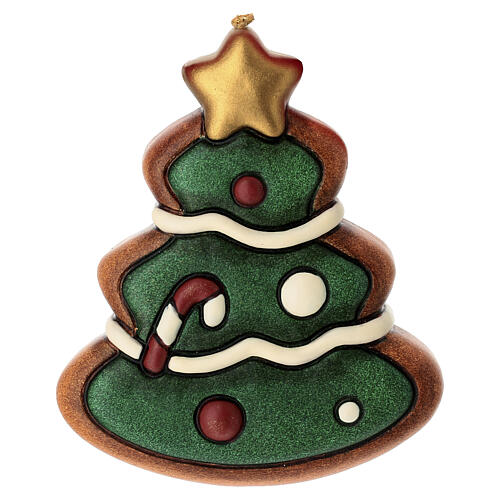 THUN Large ceramic Christmas tree decoration 2